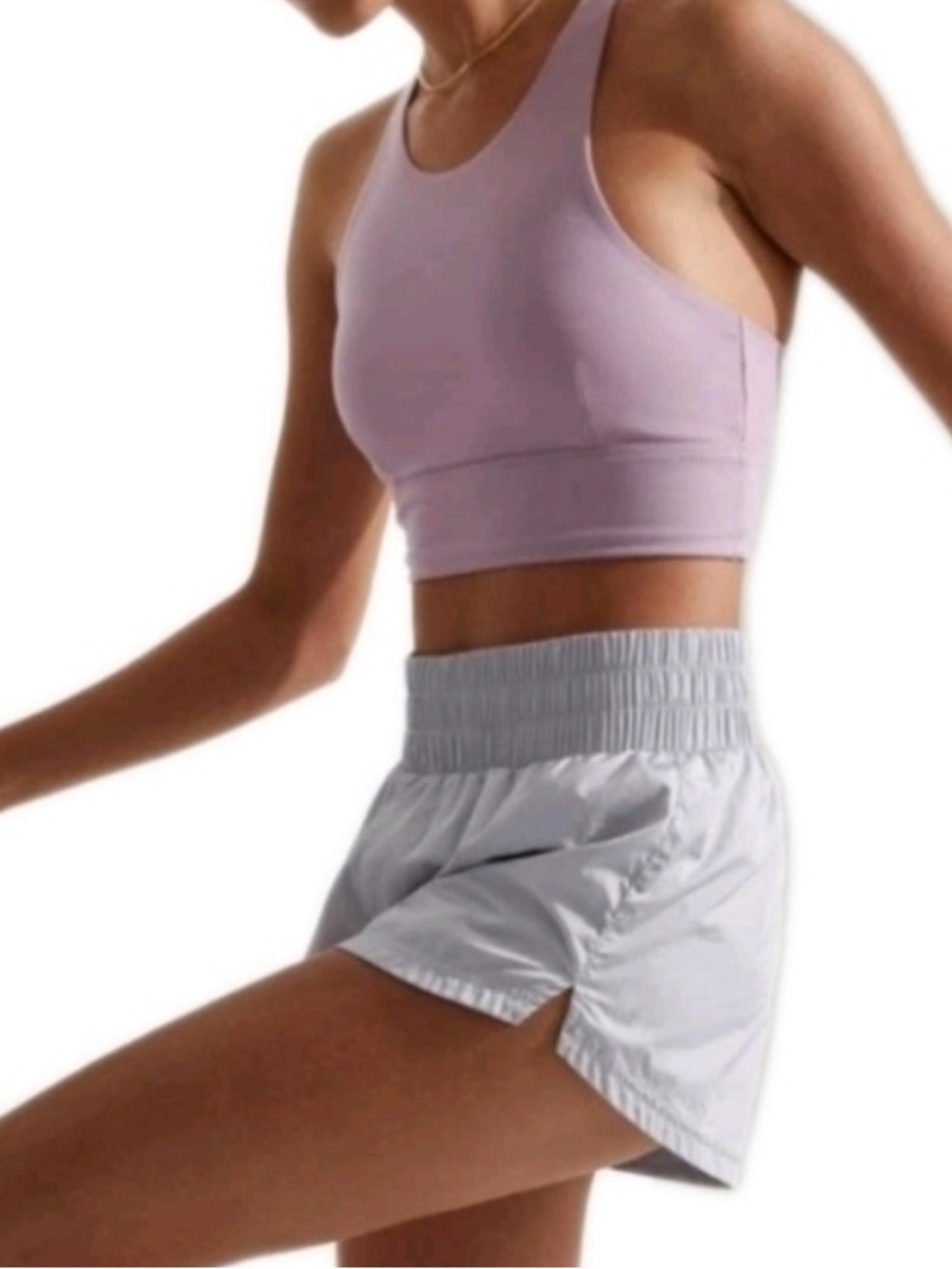 Varley Kallin Running Short Metallic Woven Light Athletic Bottoms Size Medium